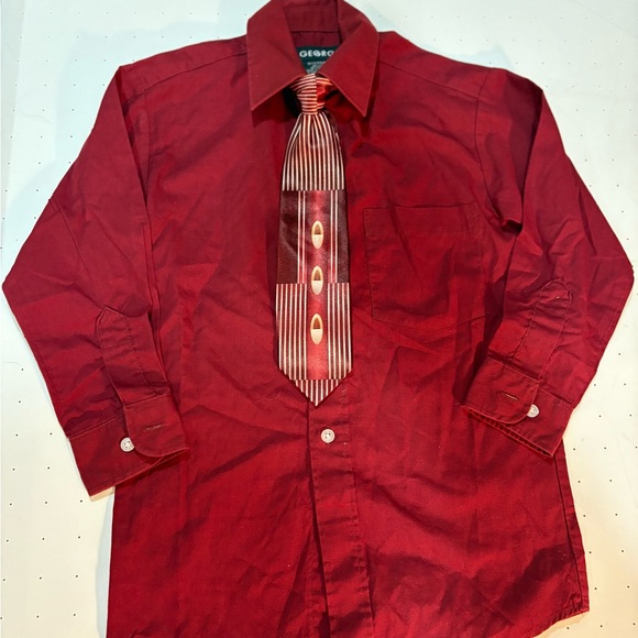 George Other - George Boy’s Deep Red Dress Shirt